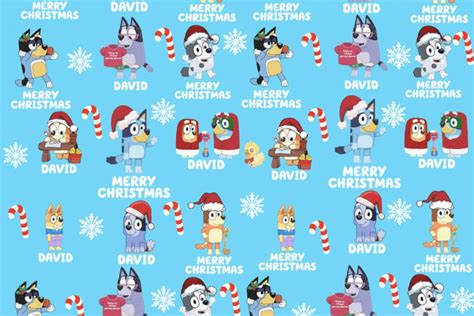 hobby lobby bluey christmas wrapping paper